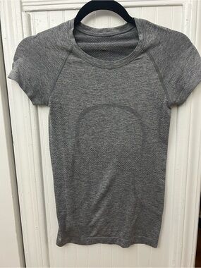 Gray Women's Short Sleeve Performance Top